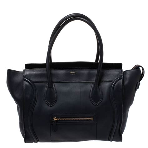 celine blue luggage tote|Celine shoulder luggage tote price.